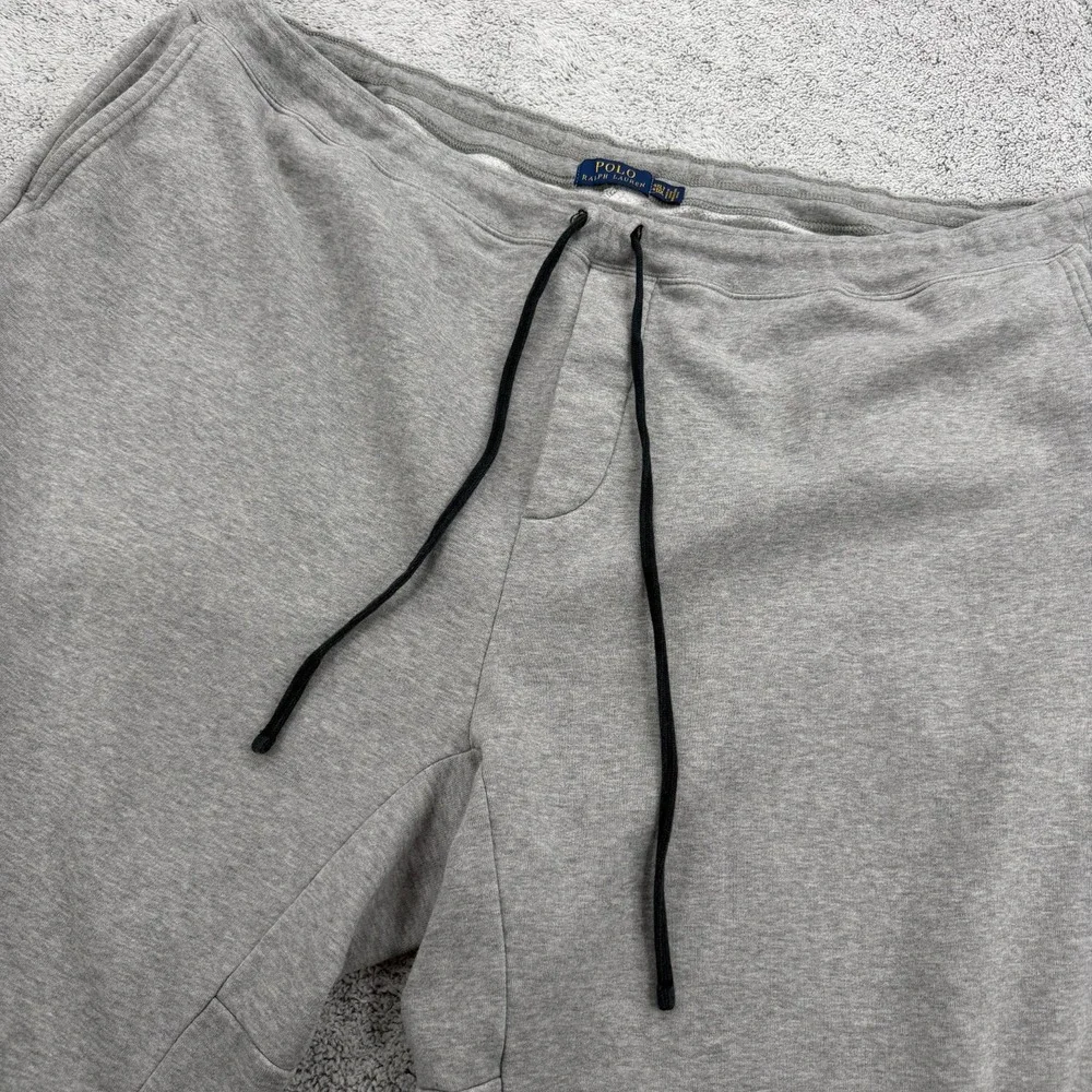 Polo Ralph Lauren Sweat Shorts Mens 4XLT Gray Fleece Drawstring Lounge Big